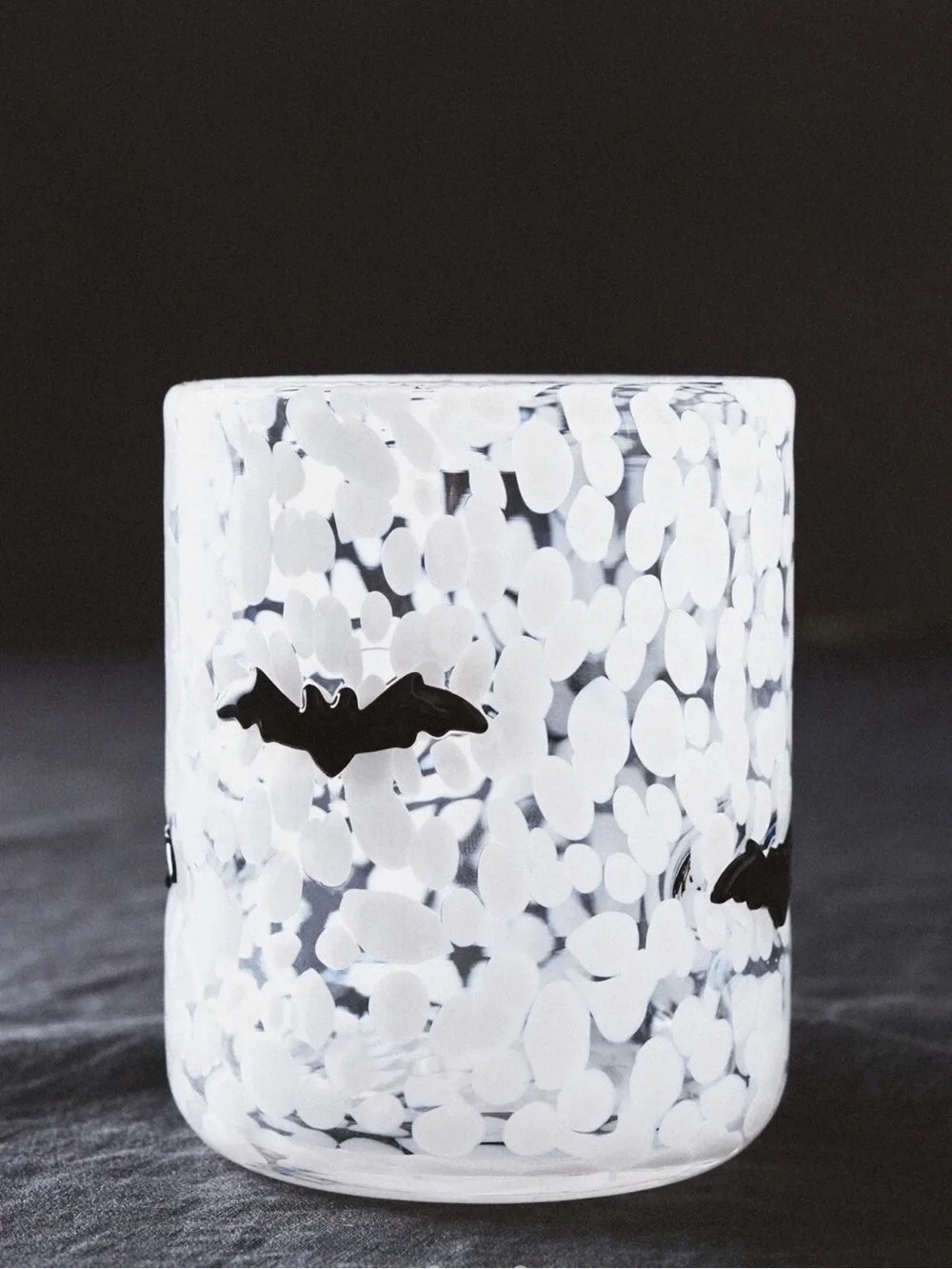 Halloween BAT Mystic Icon Juice Glass SET of 4 !! Glasses Anthropologie